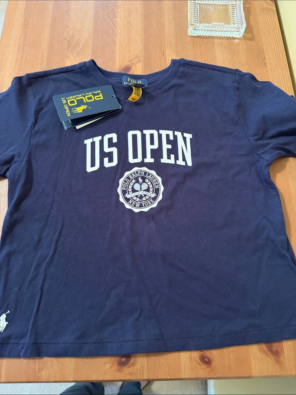 Ralph Lauren Navy Blue US Open Graphic Tee